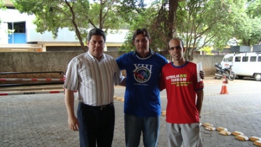 Da dir. para a esq.: Sr. Geraldo Lúcio do Carmo, G