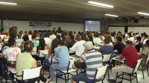 AULA INTEGRADA realizada no dia 03 de fevereiro no auditório do Bloco A.