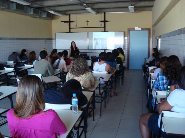Minicurso em sala de aula.