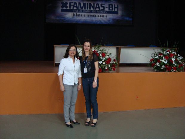 A palestrante Márcia Pinton e a Profª. Lilian da Silva.