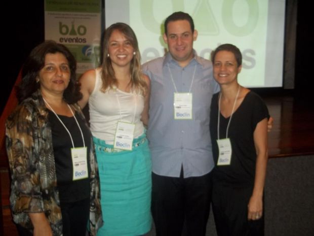 Coordenadoras dos cursos de Biomedicina da FAMINAS-BH e FUMEC, o presidente do Evento, Dr. Bruno Gatti  apró-reitora da extensão da FUMEC